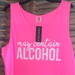 Comfort Colors Neon Pink Graphic Tank Top